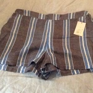 A New Day striped shorts. Size L